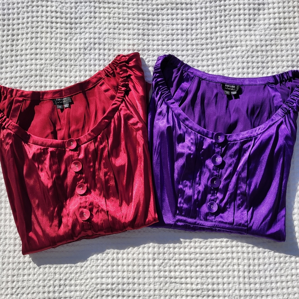 🥳2/$20 or 3/$25 Nicole Miller Lot of 2 Tops size 14 16